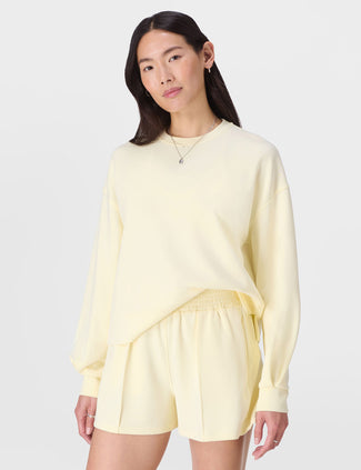 Sand Wash CloudWeight Sweatshirt - Buttercream Yellow