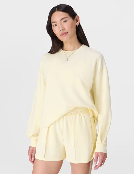 Sweaty Betty Sand Wash CloudWeight Sweatshirt - Buttercream Yellowimage1- The Sports Edit