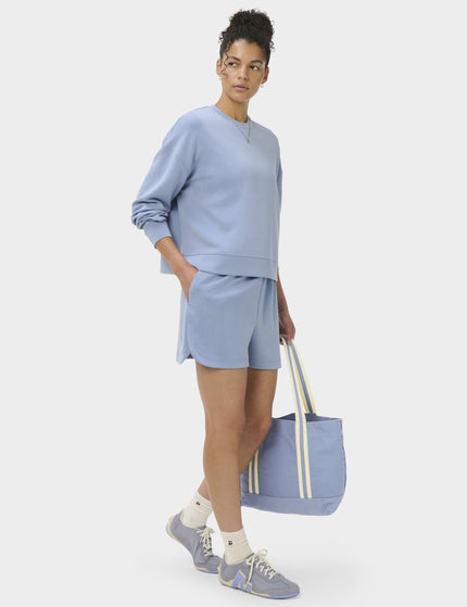 Sweaty Betty Sand Wash CloudWeight Sweatshirt - Laguna Blueimages5- The Sports Edit