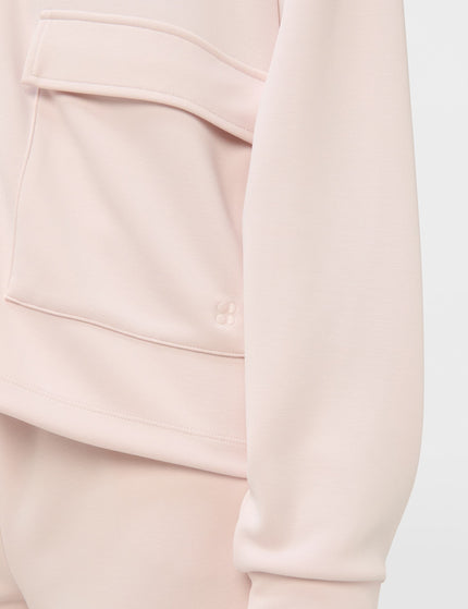 Sweaty Betty Sand Wash Crop Hoodie - Sundust Pinkimages4- The Sports Edit
