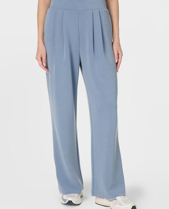 Sand Wash Wide Leg Trousers - Luxe Blue