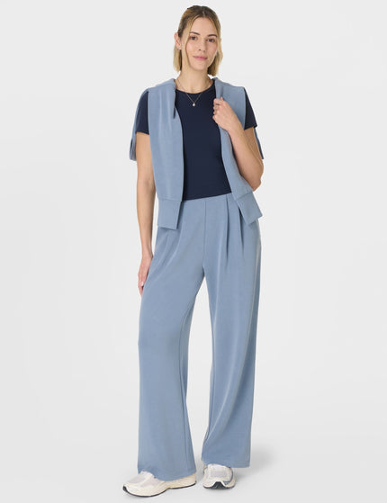 Sweaty Betty Sand Wash Wide Leg Trousers - Luxe Blueimages5- The Sports Edit