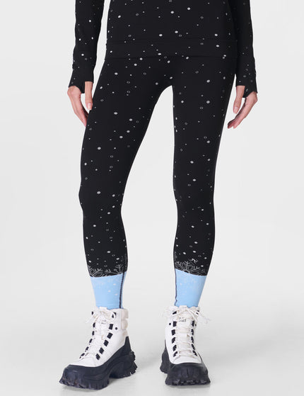 Sweaty Betty Snowflake Base Layer Legging - Blue Snowflake Jacquardimage1- The Sports Edit