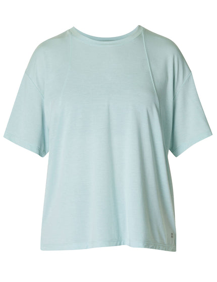 Sweaty Betty Soft Flow Studio T-Shirt - Muted Teal Blueimage8- The Sports Edit