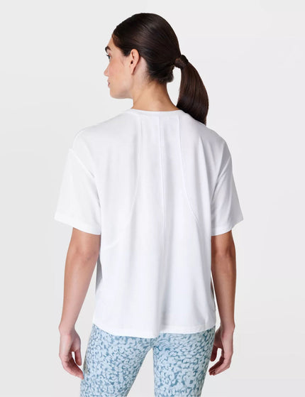 Sweaty Betty Soft Flow Studio T-Shirt - Whiteimage2- The Sports Edit