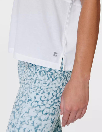 Sweaty Betty Soft Flow Studio T-Shirt - Whiteimage4- The Sports Edit