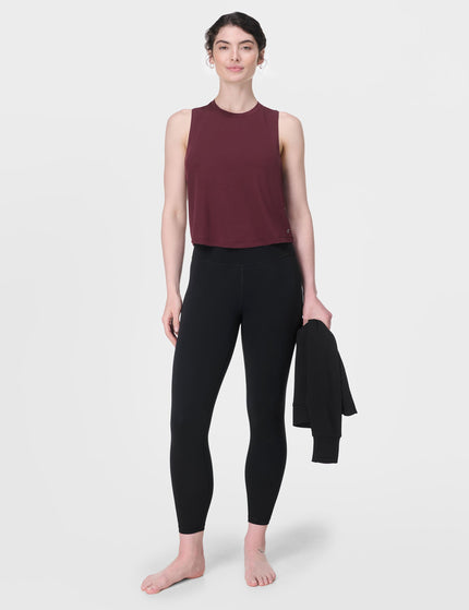Sweaty Betty Soft Flow Studio Twist Back Vest - Garnet Redimage6- The Sports Edit