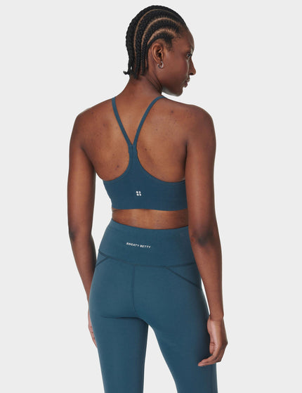 Sweaty Betty Spirit Restored Yoga Bra - Subdued Blueimage2- The Sports Edit