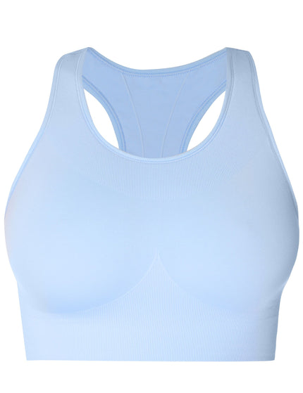 Sweaty Betty Stamina Seamless Sports Bra - Breeze Blueimages8- The Sports Edit