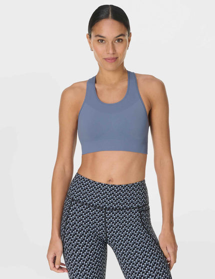 Sweaty Betty Stamina Seamless Sports Bra - Luxe Blueimages1- The Sports Edit