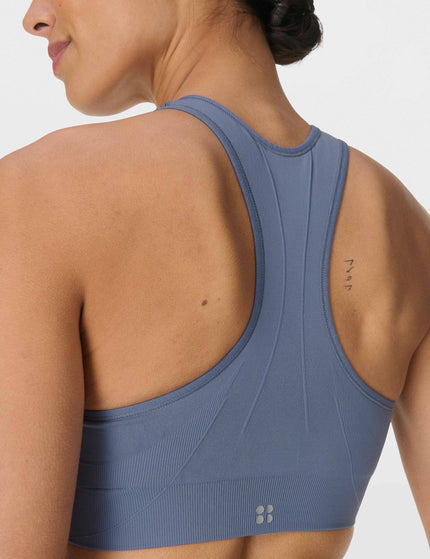 Sweaty Betty Stamina Seamless Sports Bra - Luxe Blueimages3- The Sports Edit