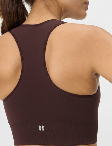 Sweaty Betty Stamina Soft Touch Voop Bra - Sable Brownimages4- The Sports Edit