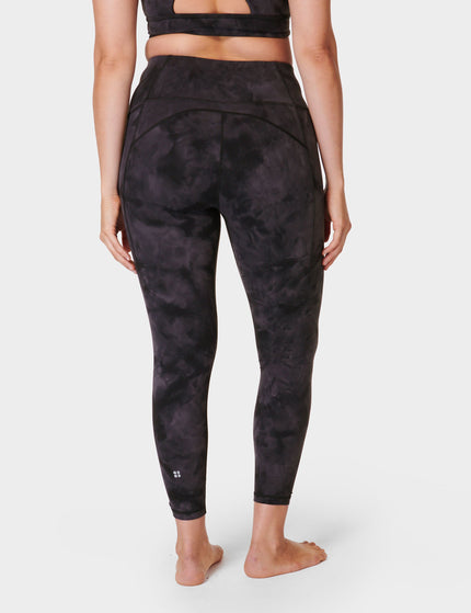 Sweaty Betty Super Soft 7/8 Yoga Leggings - Black Spray Dye Printimage2- The Sports Edit