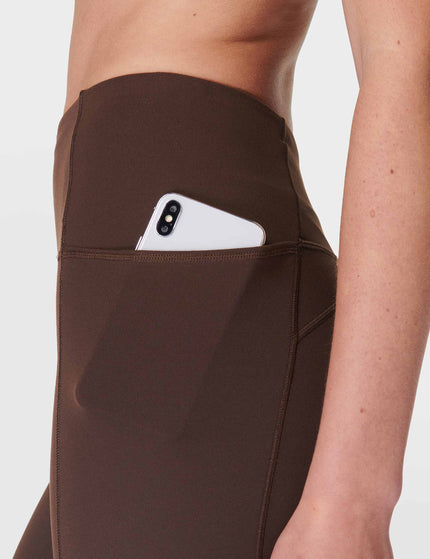 Sweaty Betty Super Soft 7/8 Yoga Leggings - Cacao Brownimage4- The Sports Edit