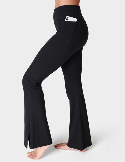 Sweaty Betty Super Soft Flare Yoga Trousers - Blackimage1- The Sports Edit