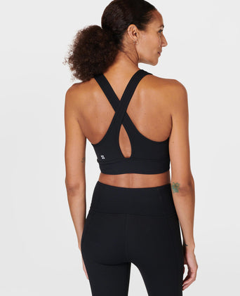 Super Soft Ultra-Lite Wrap Bra - Black