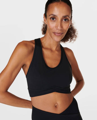 Super Soft Ultra-Lite Wrap Bra - Black