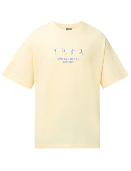 Sweaty Betty Tennis Graphic T-Shirt - Blue Tennis Ladies Printimages8- The Sports Edit