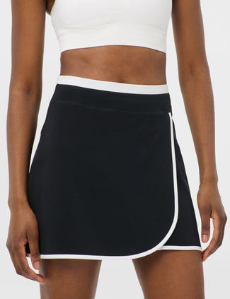Tennis Skort - Black/White