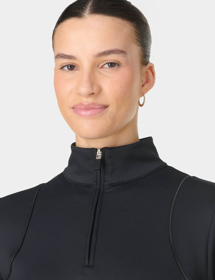 Sweaty Betty Therma Half Zip Midlayer - Blackimages3- The Sports Edit