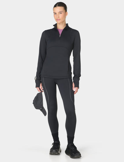 Sweaty Betty Therma Half Zip Midlayer - Blackimages5- The Sports Edit