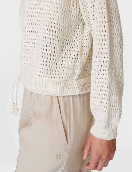 Sweaty Betty Tides High Open Weave Jumper - Lily Whiteimage5- The Sports Edit