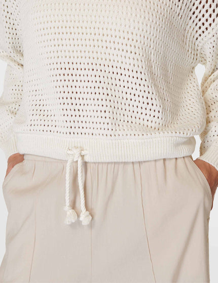 Sweaty Betty Tides High Open Weave Jumper - Lily Whiteimage6- The Sports Edit