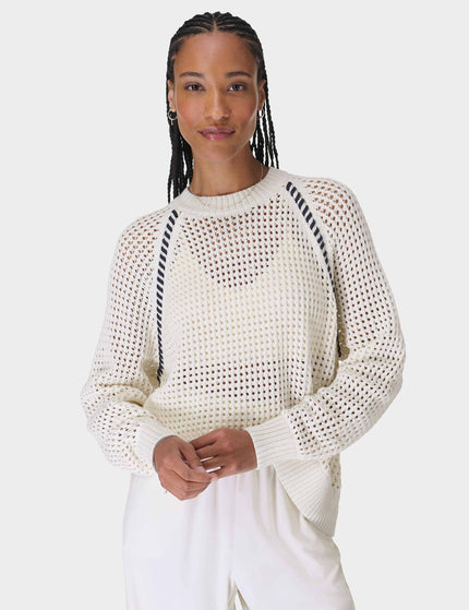 Sweaty Betty Tides High Whipstitch Jumper - Lily Whiteimage1- The Sports Edit