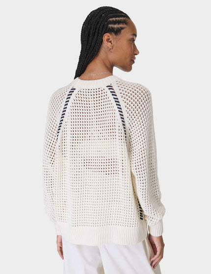Sweaty Betty Tides High Whipstitch Jumper - Lily Whiteimage2- The Sports Edit