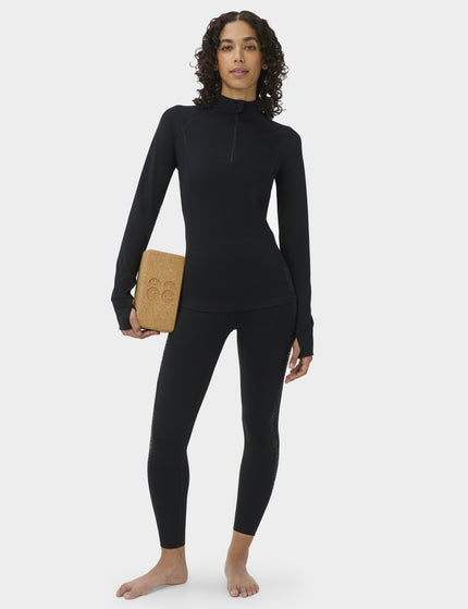 Sweaty Betty Ultimate Studio Grippy Half Zip - Blackimages6- The Sports Edit