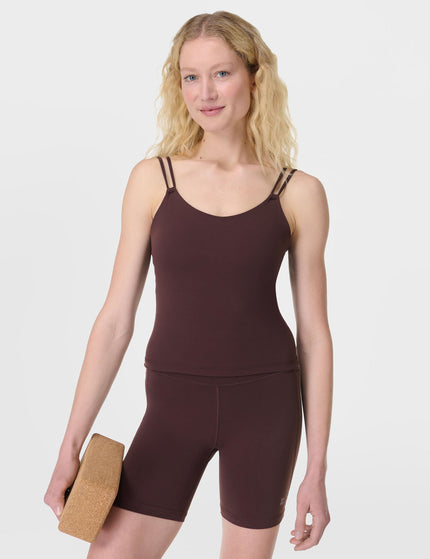 Sweaty Betty Ultimate Studio Strappy Vest - Sable Brownimage1- The Sports Edit