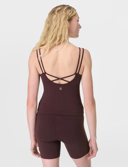 Sweaty Betty Ultimate Studio Strappy Vest - Sable Brownimage2- The Sports Edit