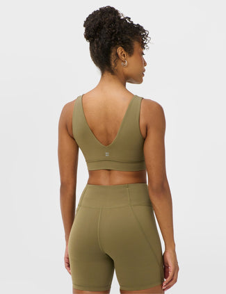 Ultimate Studio Voop Light Support Sports Bra - Khaki Brown
