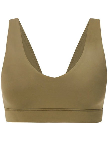 Sweaty Betty Ultimate Studio Voop Bra - Khaki Brownimages6- The Sports Edit