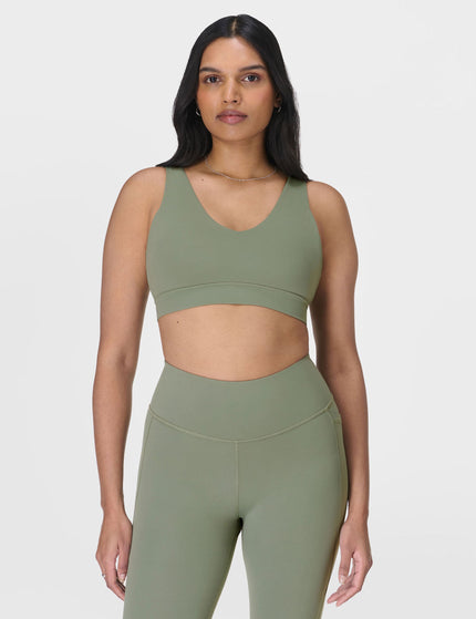 Sweaty Betty Ultimate Studio Voop Bra - Willow Greenimage1- The Sports Edit