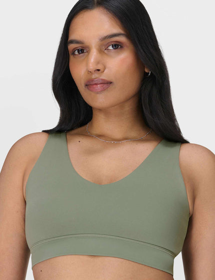 Sweaty Betty Ultimate Studio Voop Bra - Willow Greenimage3- The Sports Edit