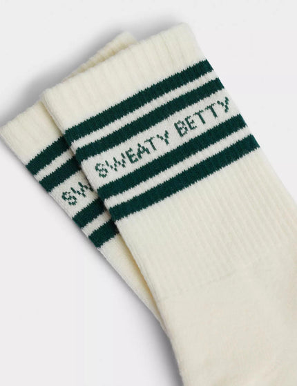 Sweaty Betty Varsity Slogan Socks - Retro Greenimage2- The Sports Edit