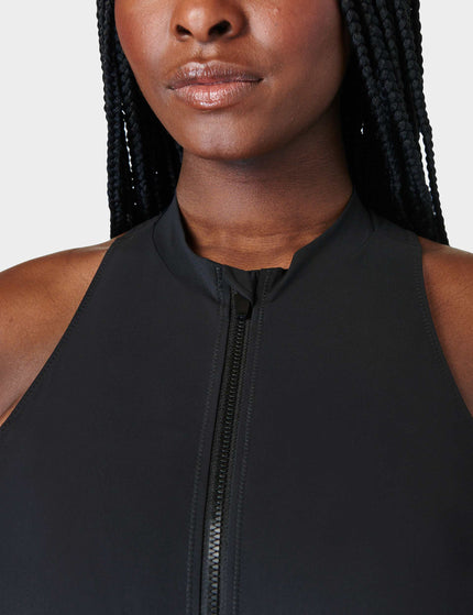 Sweaty Betty Vista Xtra Life High Neck Swimsuit - Black Aimage3- The Sports Edit