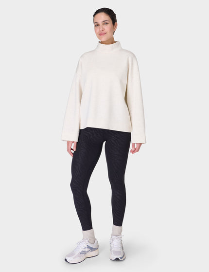 Sweaty Betty Wind Down Funnel Neck Sweatshirt - White Marlimage7- The Sports Edit