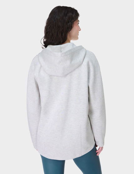 Sweaty Betty Wind Down Zip Up Hoody - Ice Grey Marlimage2- The Sports Edit