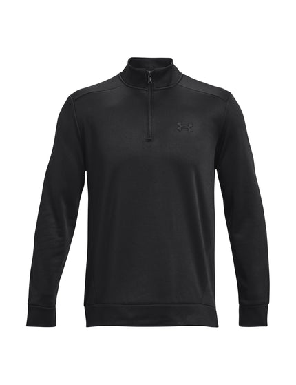 Under Armour Armour Fleece 1/4 Zip - Black/Blackimage4- The Sports Edit