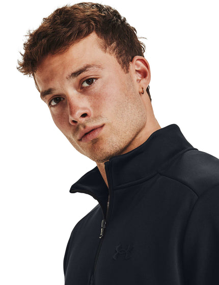 Under Armour Armour Fleece 1/4 Zip - Black/Blackimage3- The Sports Edit