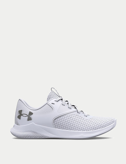 Under Armour Charged Aurora 2 Training Shoes - White/Metallic Warm Silverimage1- The Sports Edit