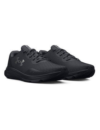 Charged Pursuit 3 Running Shoes - Black/Metallic Silver