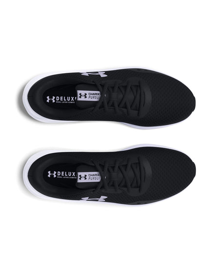 Under Armour Charged Pursuit 3 Running Shoes - Black/Whiteimage3- The Sports Edit