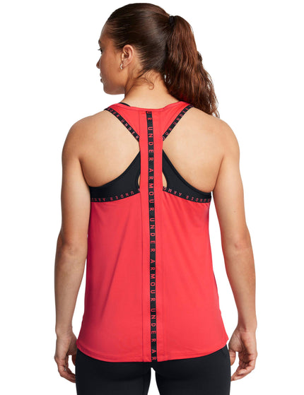 Under Armour Knockout Tank - Racer Red/Blackimage2- The Sports Edit