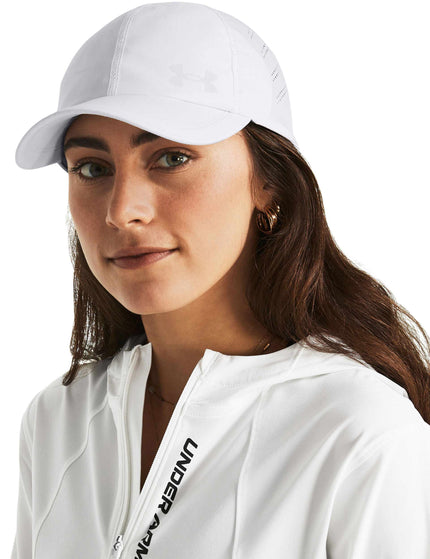 Under Armour Launch Adjustable Cap - Whiteimage2- The Sports Edit