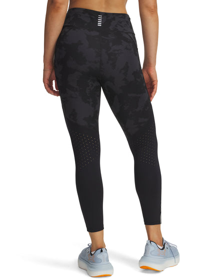 Under Armour Launch Printed Ankle Tights - Black/Reflectiveimages2- The Sports Edit