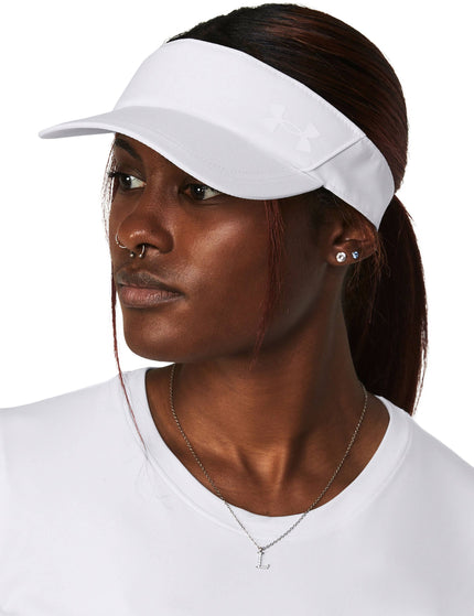 Under Armour Launch Visor - White/Reflectiveimage2- The Sports Edit