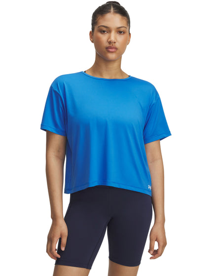 Under Armour Motion Short Sleeve - Blue Atlantis/Whiteimages1- The Sports Edit